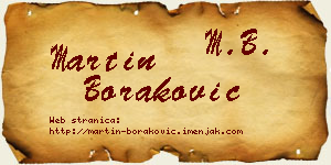 Martin Boraković vizit kartica
